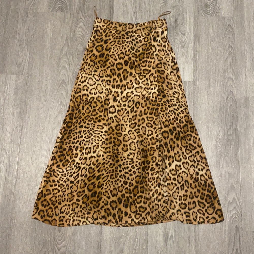 Zara Leopard skirt
